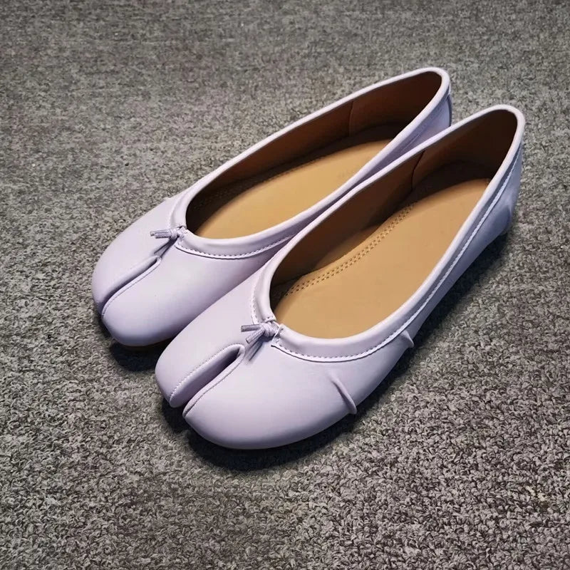 SOERA Bianca Split-Toe Leather Mules - Shoes -  Lavender 35
