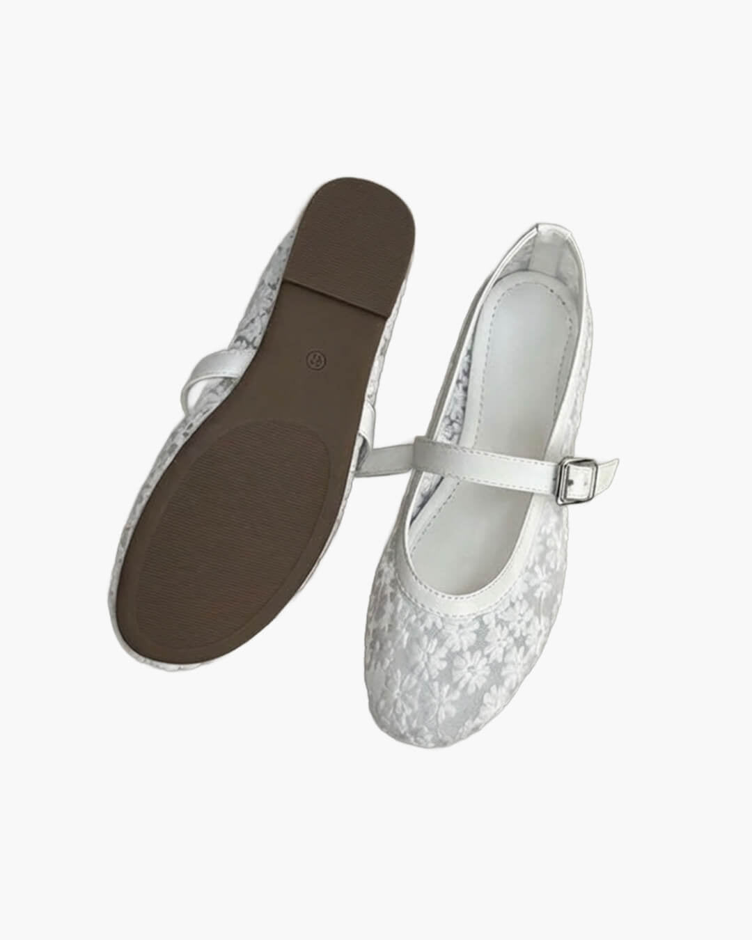 SOERA Helen Mesh Mary Jane Ballet Flats - Shoes - 1005010714131580-;LI1769140528171278594 Pink 40