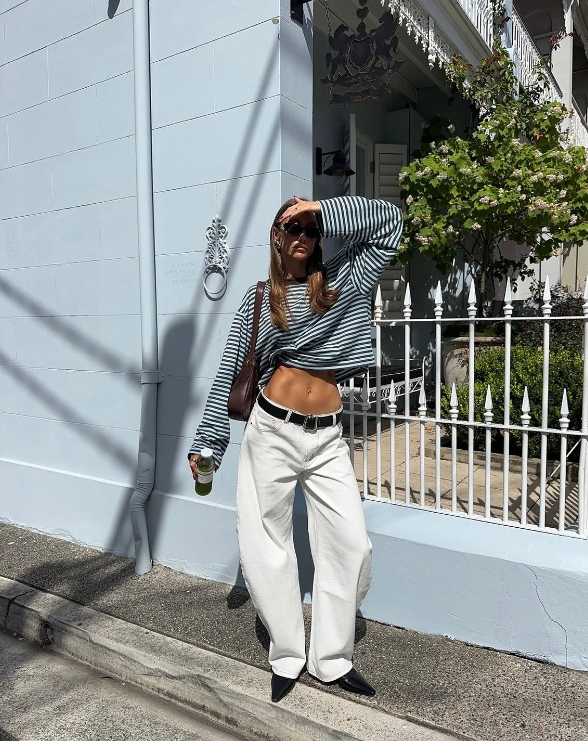 SOERA Vivien Striped Oversized Knit Sweater - Sweater - SOERA-362307-TUR-XS-40067 Turquoise XS