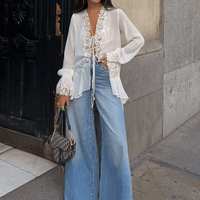 Marin Top de Cardigan com Recortes